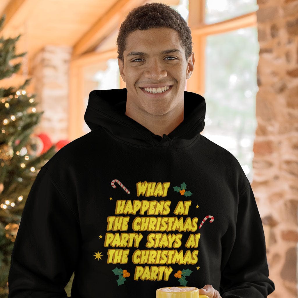 Christmas Party Hooded Sweatshirt - Funny Hoodie - Phrase Art Hoodie