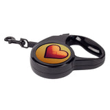 Heart Print Retractable Pet Leash - Icon Leash - Video Game Dog Leash