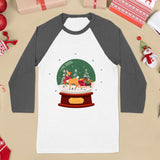 Christmas Deer Baseball T-Shirt - Beautiful T-Shirt - Deer Tee Shirt