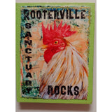 Carol and Elaine Kitchen Green / Chicken Farm Animal Magnets:  Handmade Rooterville Animals on Magnets Rooster, Cow, Piggy *