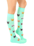 Cute Dog or Cat Knee High Compression Socks! Feel Good & Look Cute Too! - The Pink Pigs, A Compassionate Boutique