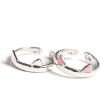 Ring for Cat Lovers!  Cute Cat Ears and Paws Ring in 925 Sterling Silver-pink or silver!