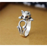 Cat Rings, Alloy or Solid 925 Sterling Silver.  Spread Smiles Wherever you Go!  Three colors