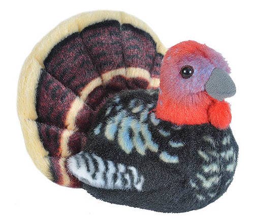 Gobbling Turkey Stuffed Animal with Sound - 5" Audubon II