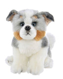 Australian Shepherd Plush Puppy Dog Realistic