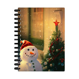 Christmas Snowman Spiral Notebook - Beautiful Notebook - Themed Notebook