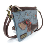 Chala Cross Body Bag CHALA WIENER DOG - MINI CROSSBODY Burgundy or Indigo