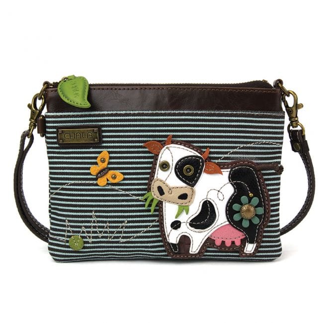 Chala Handbags and Clutches Cow Collection- Wallet, Crossbody Bags & Keychain! Chala Vegan*