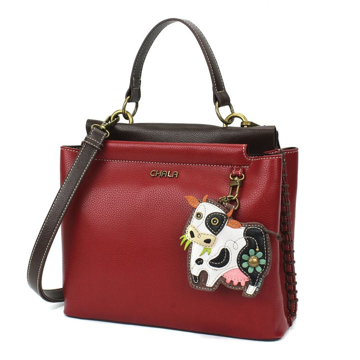 Chala Handbags and Clutches Cow Collection- Wallet, Crossbody Bags & Keychain! Chala Vegan*