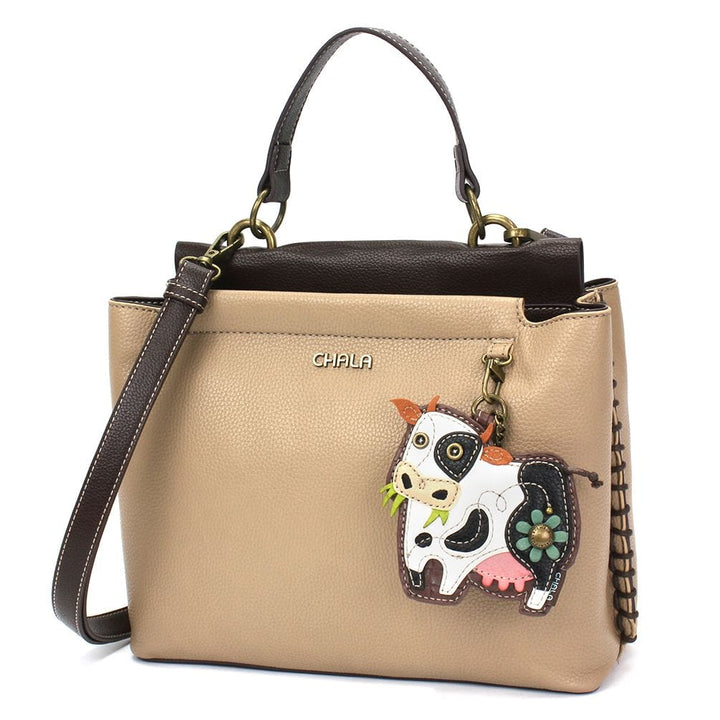 Chala Handbags and Clutches Cow Collection- Wallet, Crossbody Bags & Keychain! Chala Vegan*