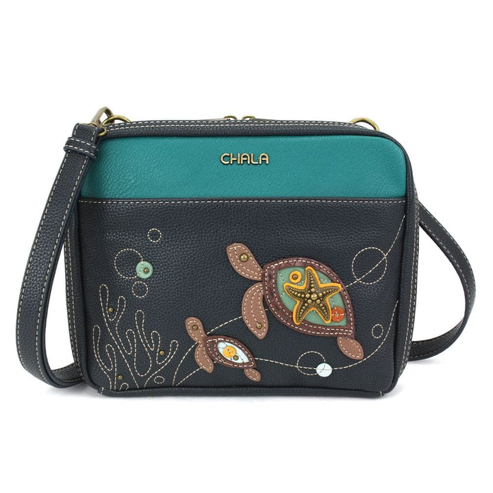 Chala Handbags and Clutches Crossbody Turtle Collection by Chala-Keychain/Cellphone Xbody/Totes