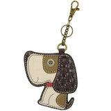 Chala Handbags and Clutches Key FOB Chala Toffy Dog Collection: Key Chain. Wallet, Cross Body, Cell Phone Wallet*