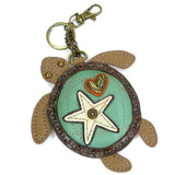 Chala Handbags and Clutches Keychain Turtle Collection by Chala-Keychain/Cellphone Xbody/Totes