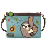 chala Handbags and Clutches Mini Crossbody SLOTH Collection by Chala:  Wallet, Totes, Backpack, Handbags Vegan