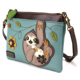 chala Handbags and Clutches SLOTH Collection by Chala:  Wallet, Totes, Backpack, Handbags Vegan