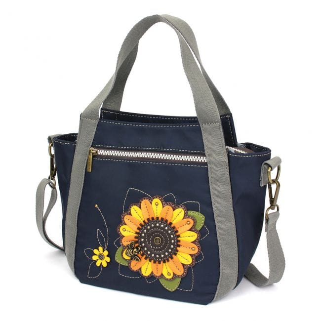 Chala Handbags and Clutches Sunflower Mini-Carryall Totes by Chala Turtle, Sunflower*