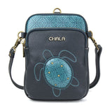 Chala Handbags and Clutches UNI Cellphone Crossbody Turtle Collection by Chala-Keychain/Cellphone Xbody/Totes