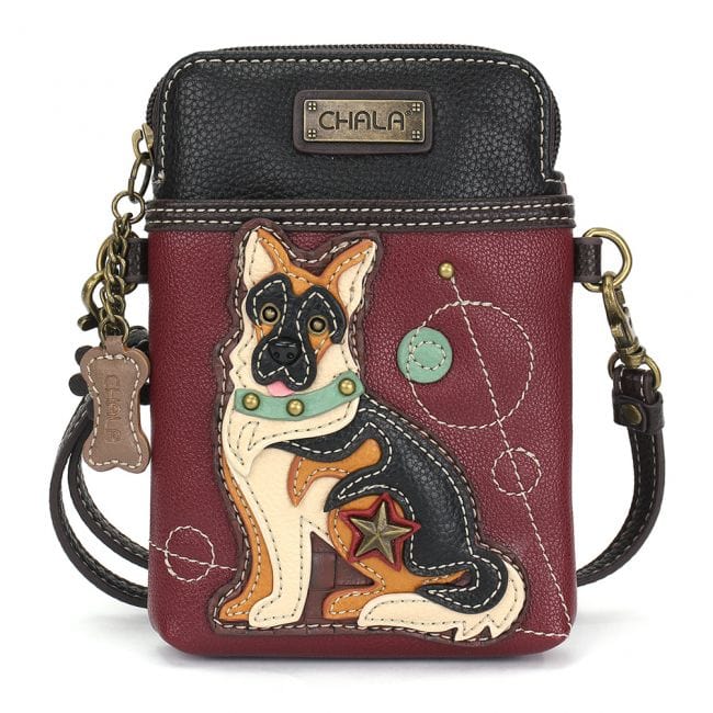 Chala handbags and wallets Gen2 Cell Xbody German Shepherd Collection!  Keychain, Wallet, Totes, Bags by Chala