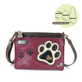 Chala handbags and wallets Mini Xbody Paw Print Ivory Collection by Chala