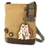 Chala Handbags Brown Tabby Cat PATCH CROSS-BODY - CAT GEN II by Chala