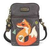 Chala Handbags Cell Xbody Red Fox Collection by Chala!  Keychain, Crossbody, Wallet*