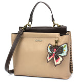 Chala Handbags Charming Satchel by Chala, Your Choice of Key Chain! VEGAN