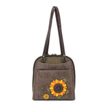 Chala Handbags Convertible Backpack-Purse by Chala-Paw, Sunflower, Dragonfly, Sloth, Butterfly and Turtle Vegan*