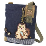 Chala Handbags Denim Tabby Cat PATCH CROSS-BODY - CAT GEN II by Chala