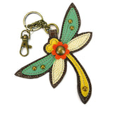 Chala handbags Keychain 2 DRAGONFLY Keychain, Wallet and Purse Collection by Chala