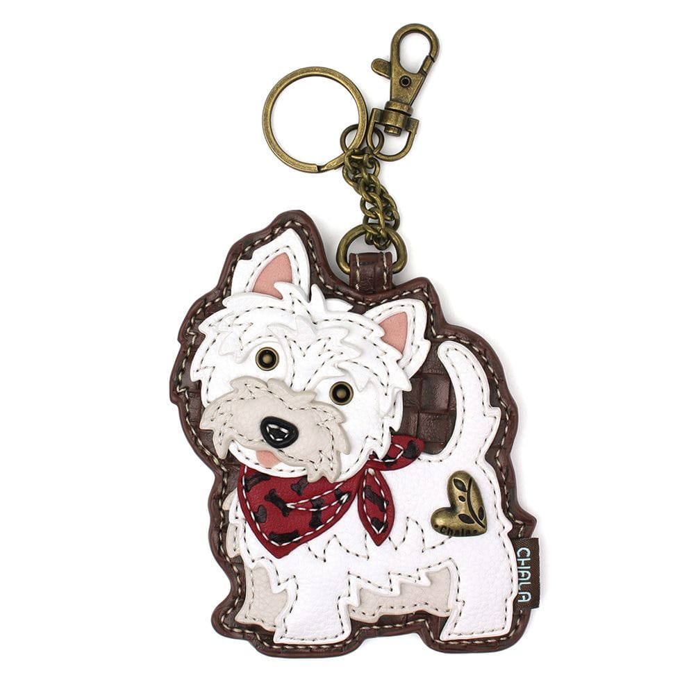 Chala Handbags Keychain * Westie White Doggy Collection by Chala, Coin Purse/Keychain, Xbody, Tote *
