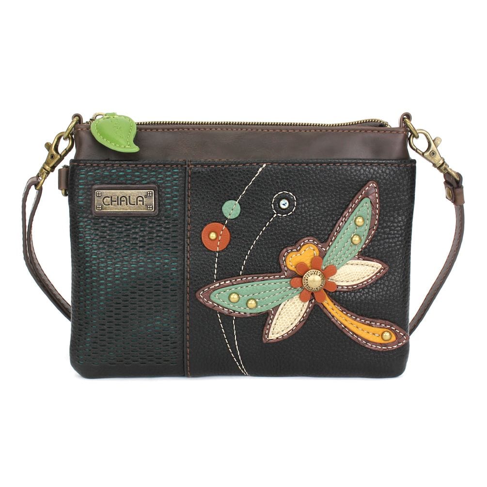 Chala handbags Laser Cut Xbody DRAGONFLY Keychain, Wallet and Purse Collection by Chala