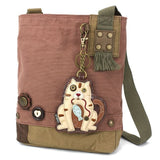 Chala Handbags Mauve Tabby Cat PATCH CROSS-BODY - CAT GEN II by Chala