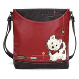 Chala Handbags Messenger Westie White Doggy Collection by Chala, Coin Purse/Keychain, Xbody, Tote *