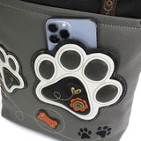 Chala Handbags Paw Print Collection B & W  by Chala Vegan For Pet Lovers!