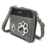 Chala Handbags Paw Print Collection B & W  by Chala Vegan For Pet Lovers!