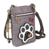 Chala Handbags Paw Print Collection B & W  by Chala Vegan For Pet Lovers!