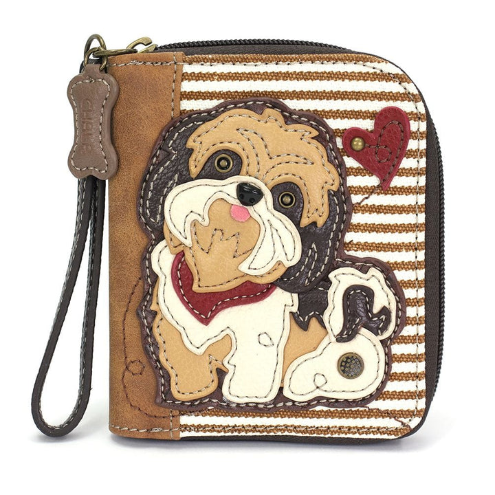 Chala Handbags, Wallets & Cases BRN / Wallet Shih Tzu Collection by Chala
