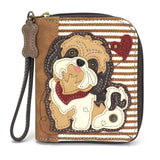 Chala Handbags, Wallets & Cases BRN / Wallet Shih Tzu Collection by Chala