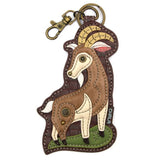 GOAT - KEYCHAIN/KEY FOB/COIN PURSE*