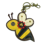 Chala Keychain Honey Bee KEYCHAIN/KEY FOB/COIN PURSE* Vegan