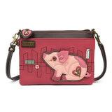 Chala Keychain Mini Crossbody Pink PIG Collection by Chala!  New Piggies!  VEGAN