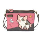 Chala Keychain Mini Crossbody Spotted Pig PIG Collection by Chala!  New Piggies!  VEGAN