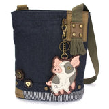 Chala Keychain Patch Xbody Blue PIG Collection by Chala!  New Piggies!  VEGAN