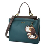 Chala Keychain Satchel-Teal Beagle Mix Collection by Chala Vegan DOG GEN II