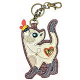 Chala Keychain SLIM CAT Siamese Kitty- KEYCHAIN/KEY FOB/COIN PURSE* by Chala