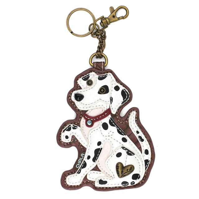 Chala keychain vegan DALMATIAN KEY FOB/COIN PURSE