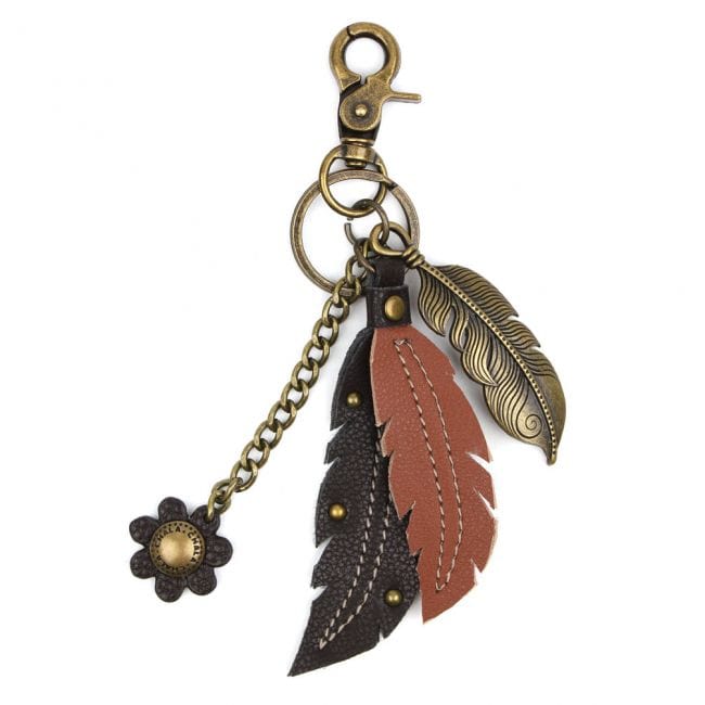 Chala keychain vegan Feather Charming Charms Keychain by Chala