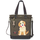 Chala Keychain work tote GOLDEN RETRIEVER Chala Collection-KEychain, totes, crossbody, wallet!*