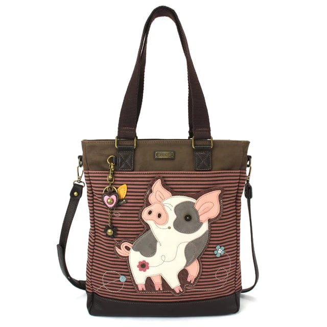 Chala Keychain Work Tote Spotted Pig PIG Collection by Chala!  New Piggies!  VEGAN
