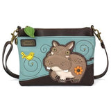 Chala Keychains MINI CROSSBODY - HIPPO - BLUE Hippo Collection Keychain/Coin Purse by Chala Vegan*